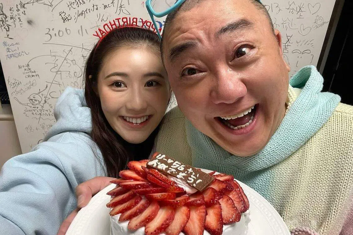 西野未姬与谐星老公相差31岁。（取自西野未姬IG）