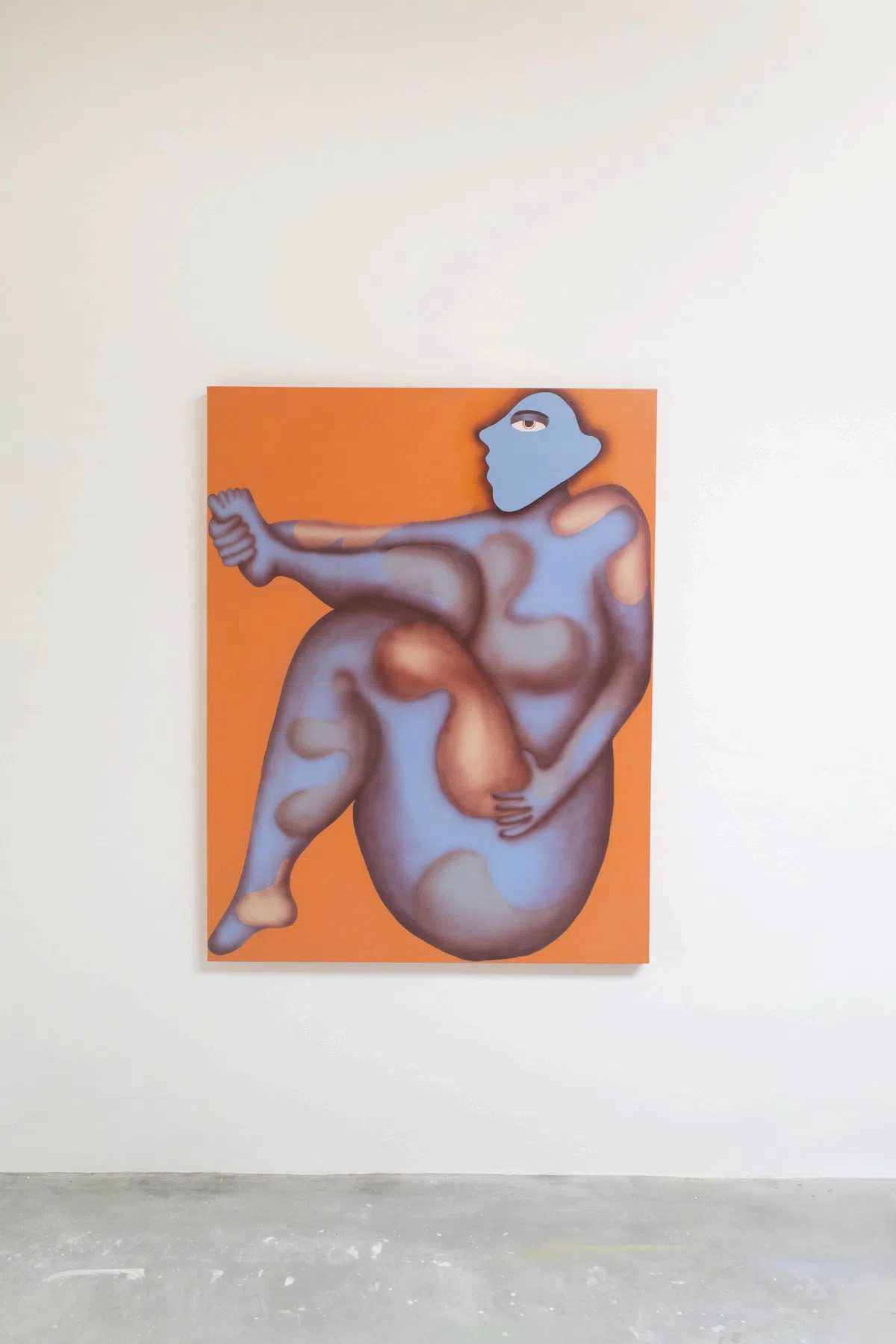 高屋佳乃子胶彩画《一二三之3》（2022）。（品艺画廊提供）