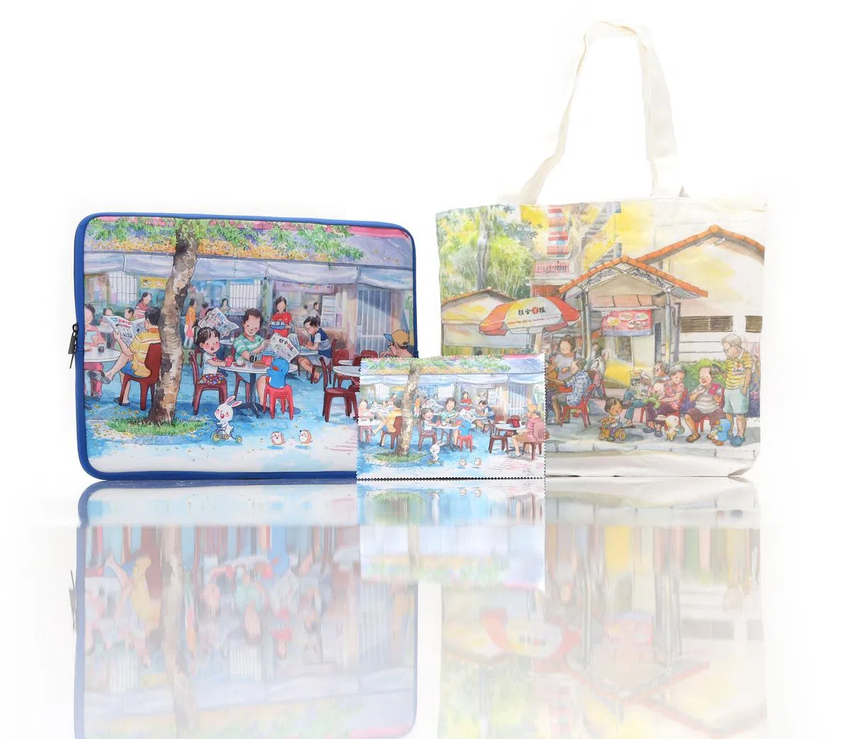 凡参与者，皆可获得阿果绝版礼品。（王彦燕摄） 