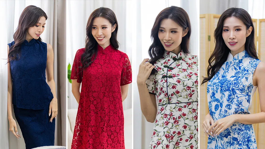 玉花品牌的一系列现代款旗袍，设计新颖时尚。（图/商家提供）