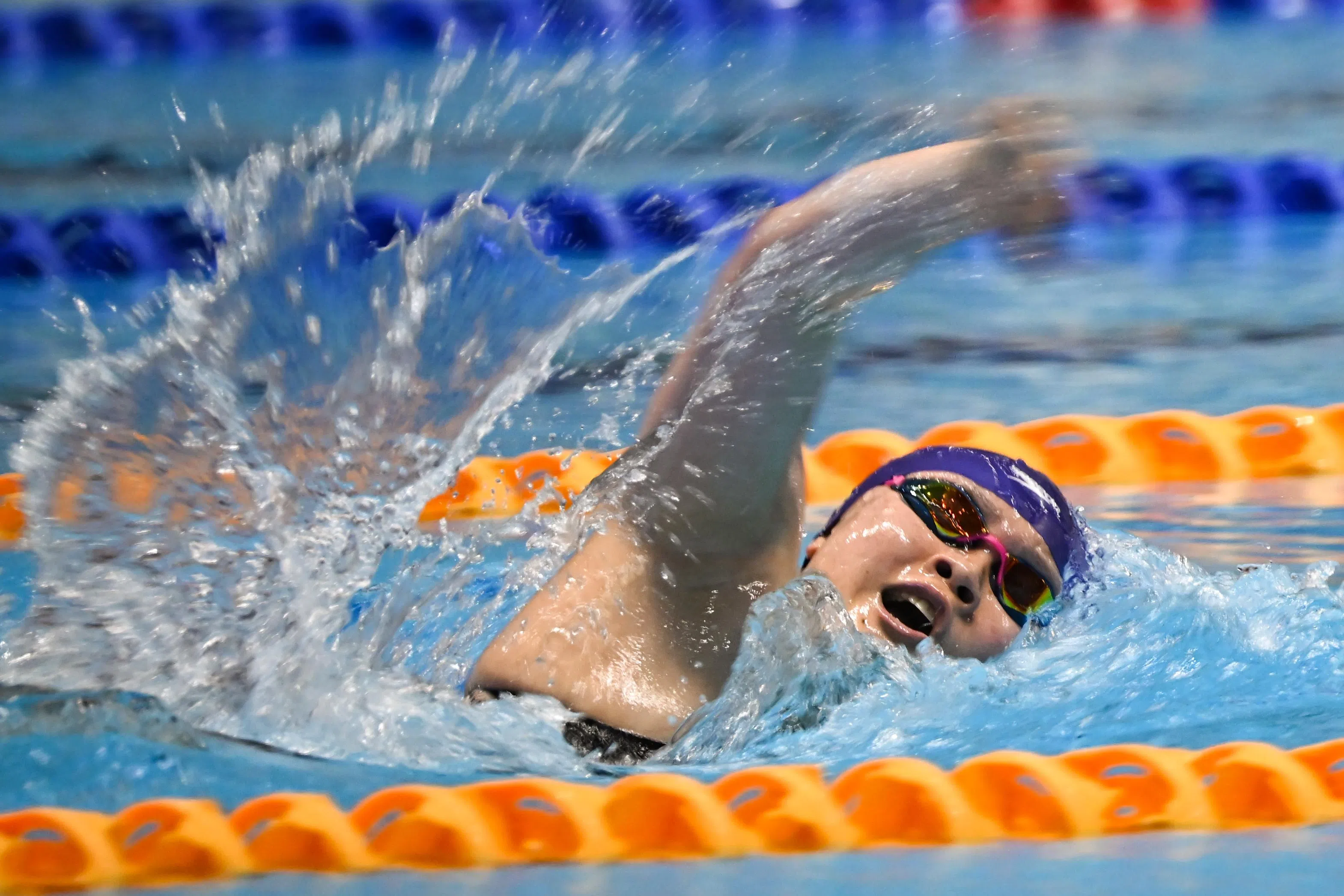 颜欣慧是新加坡长距离自由泳好手，她在东运会夺得多枚女子200米、400米、800米和1500米金牌。（档案照片）