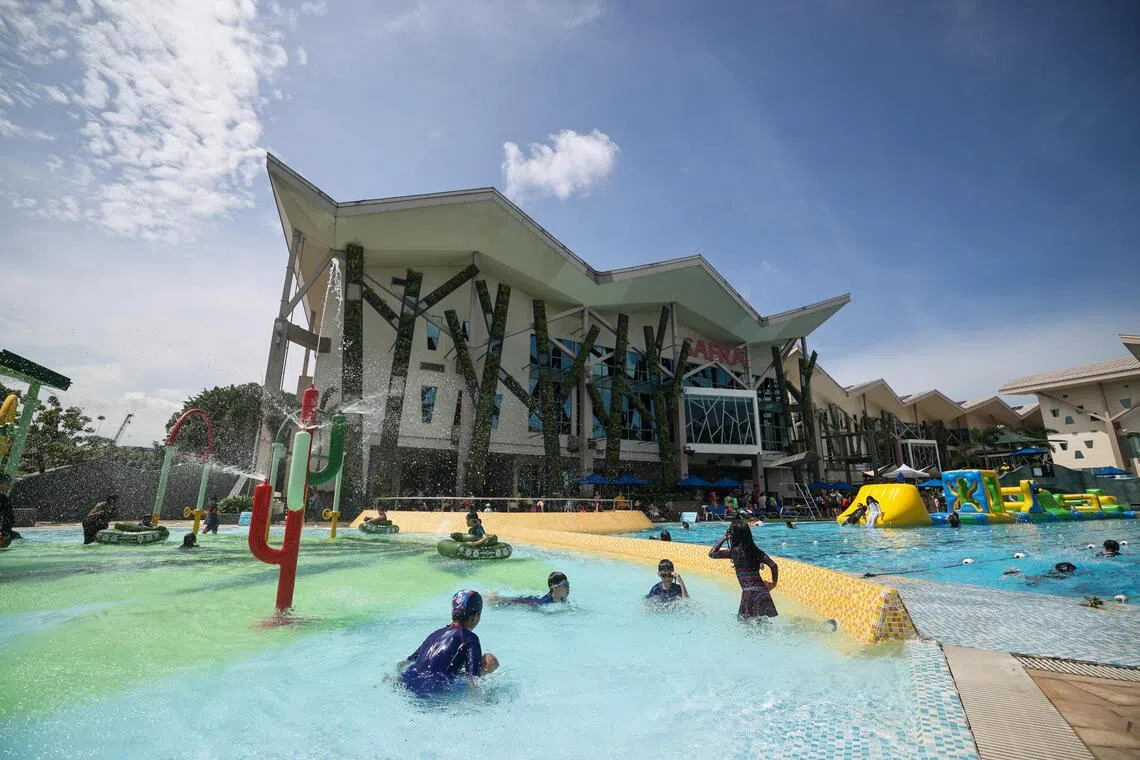 俱乐部的泳池也将改建为度假村风格，提供更多水上娱乐设施，为年轻家庭提供更具活力的休闲娱乐选择。（陈渊庄摄）