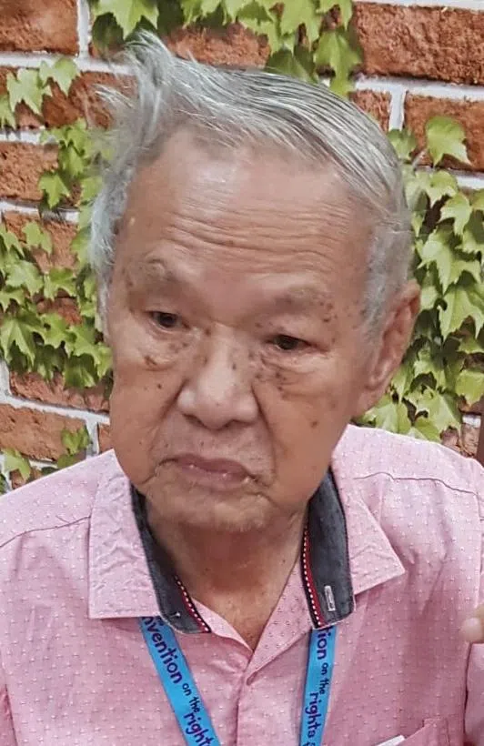 受害者朱振南（90岁），因头部受伤死亡。（受访者提供）