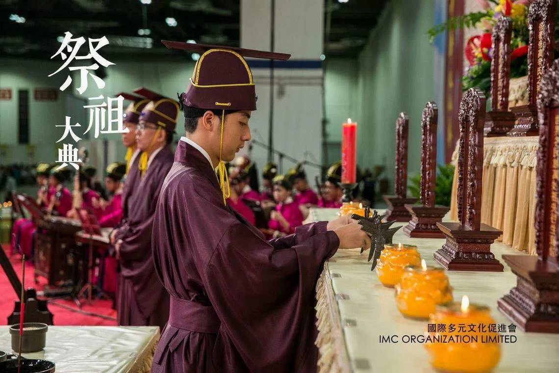 祭祖大典的举办是为了宣扬传统中华文化中的孝道精神。（主办单位提供）