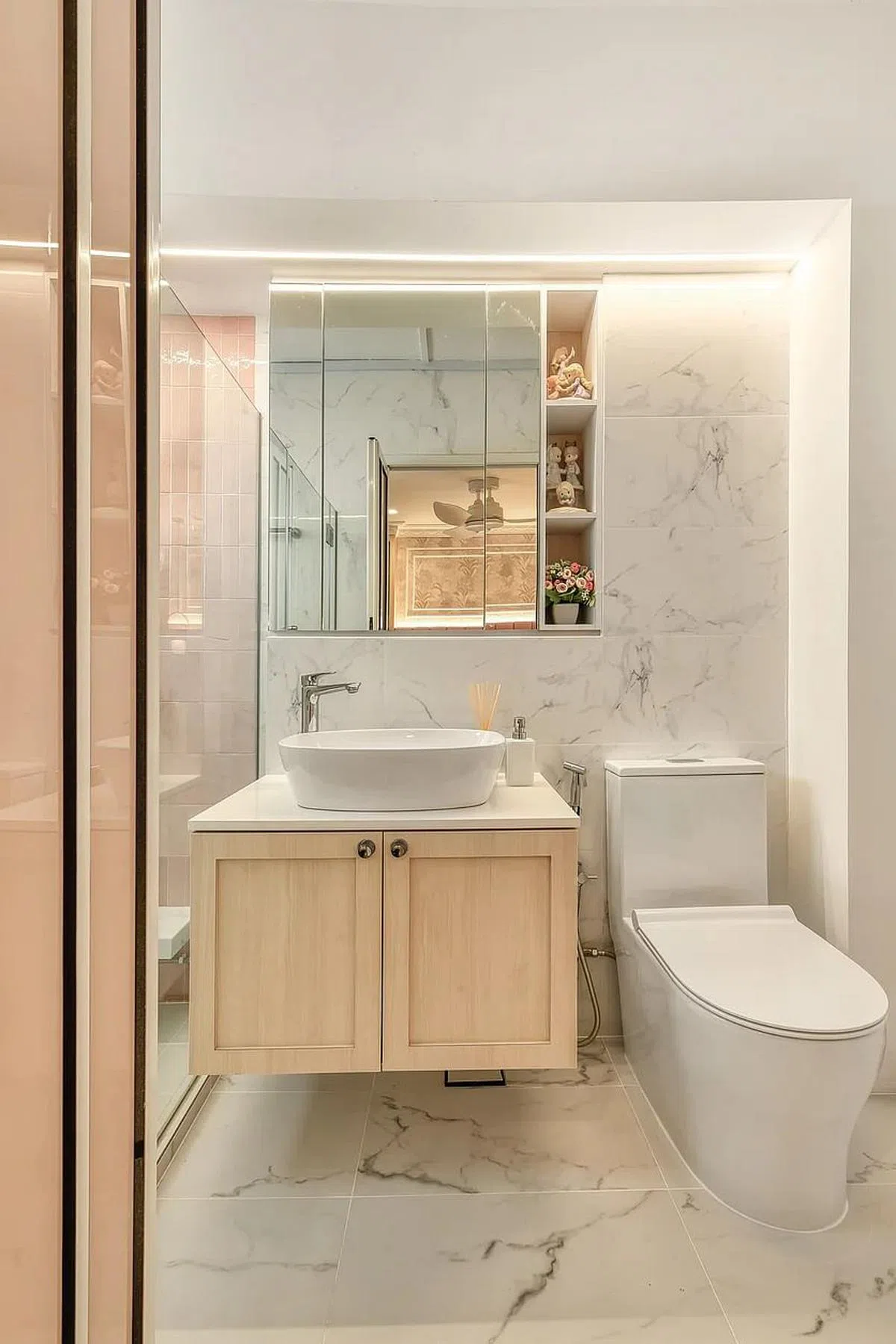 洗手间的光度和通透度高。（Fyner Interior提供照片）