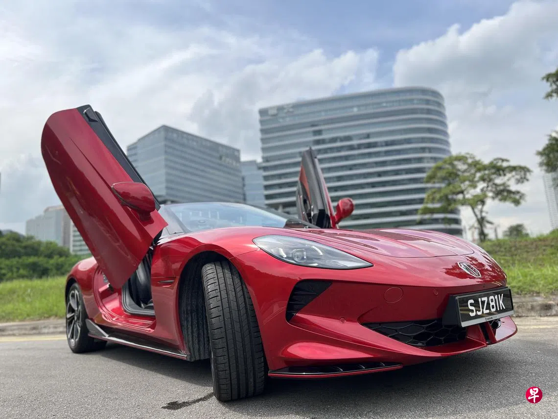 名爵Cyberster 乘着蝴蝶的翅膀飞驰| 联合早报