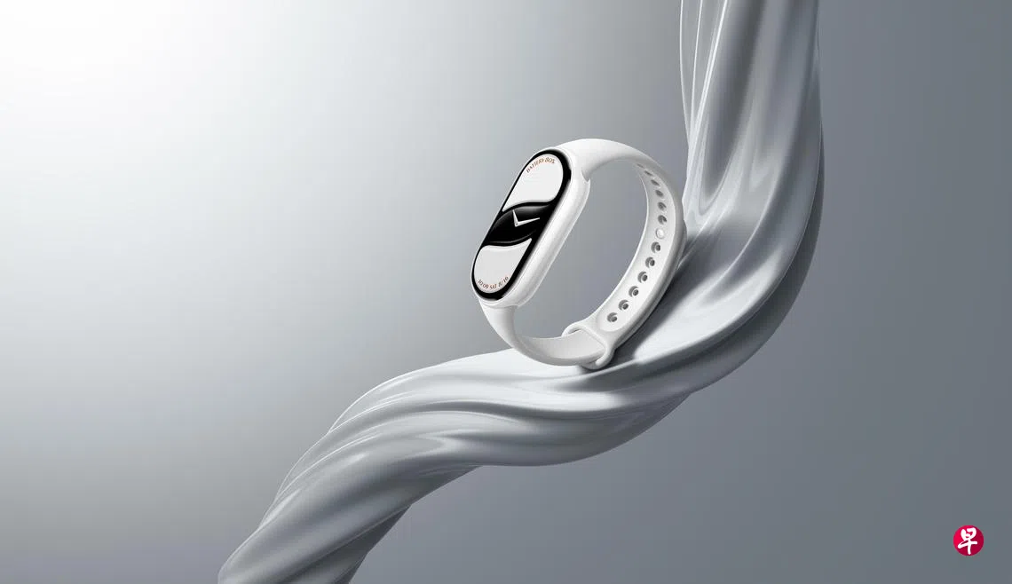小米手环10首次推出白色陶瓷版。 （厂商提供）