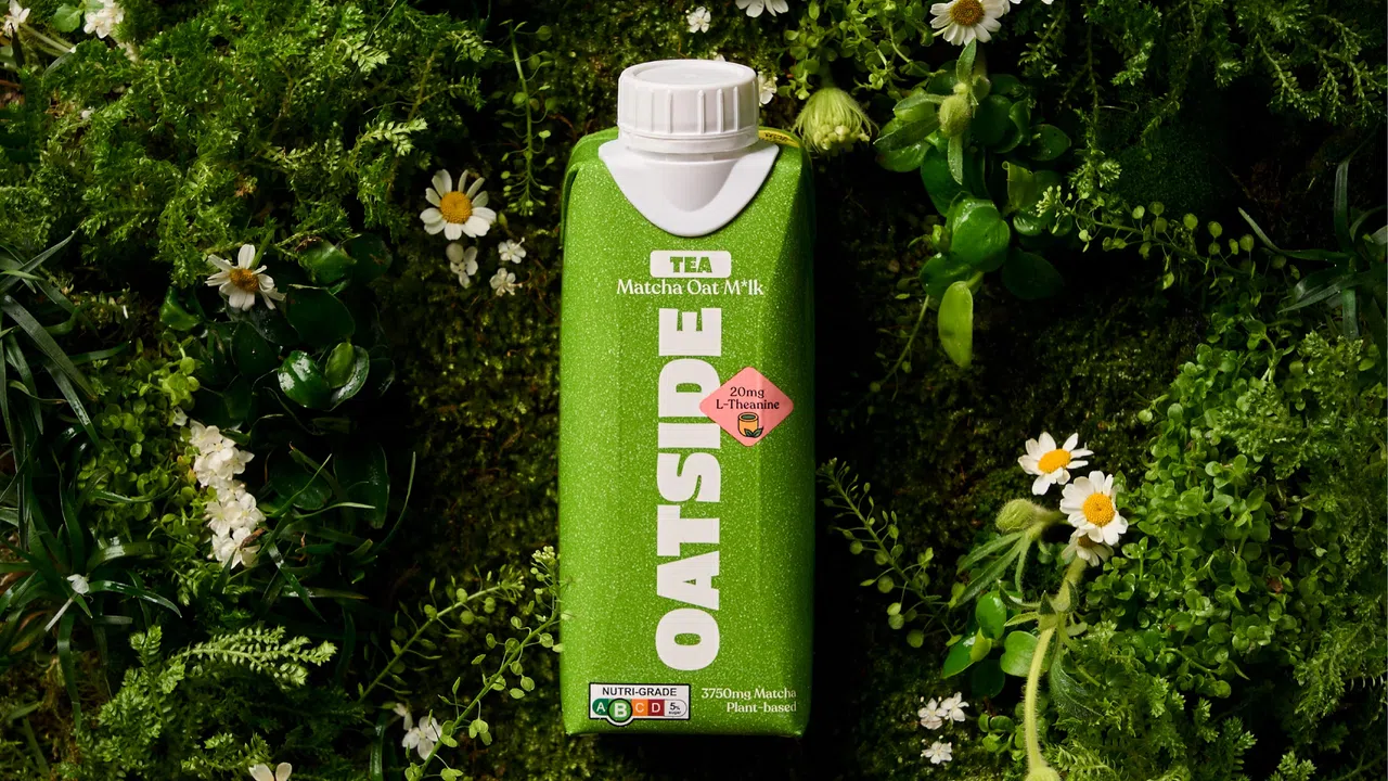 Oatside本月推出抹茶燕麦奶，每包包含3750毫克抹茶。（商家提供）