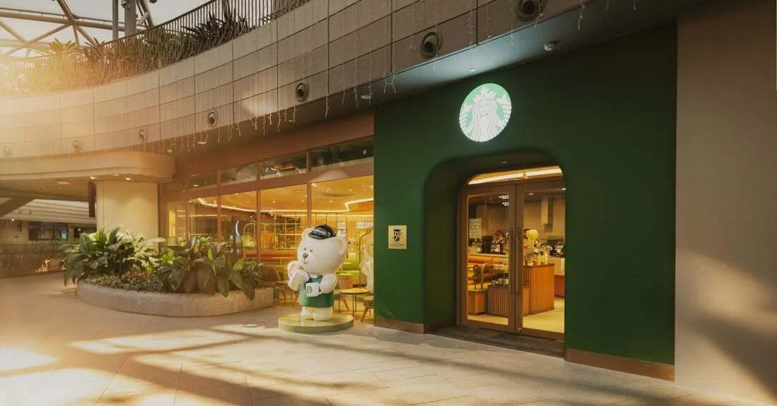 位于圣淘沙名胜世界的星巴克分店。（取自脸书）