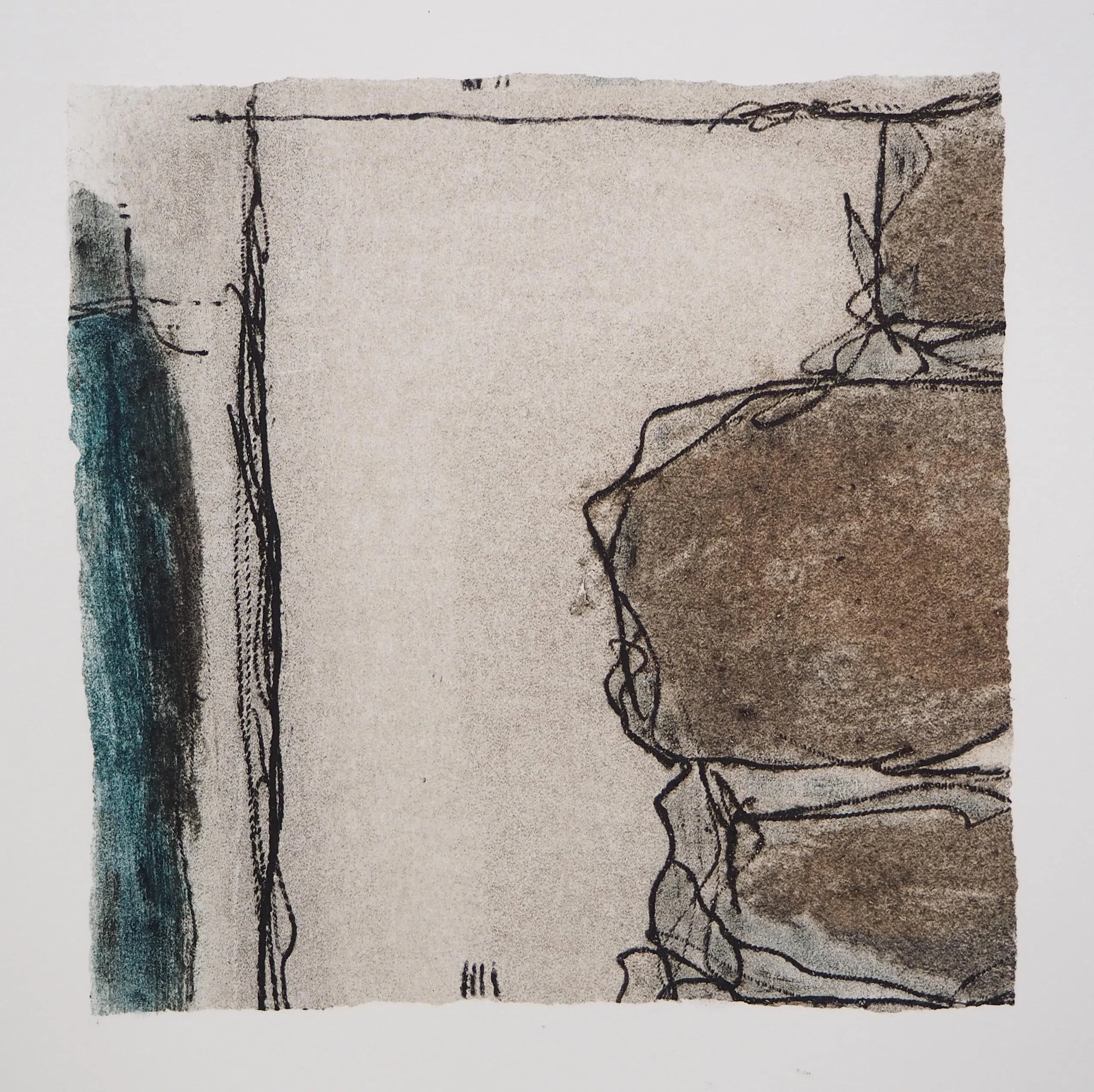 黄娇娥凹版画《静态表达》。（集菁艺社）