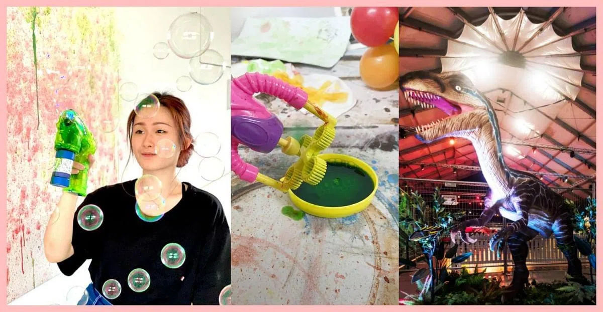 原来泡泡也能作画！（照片由公关公司提供）