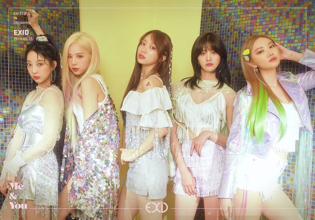 EXID 2012年出道，成员由（左起）慧潾、率智、Hani、正花及LE组成。（取自EXID IG）