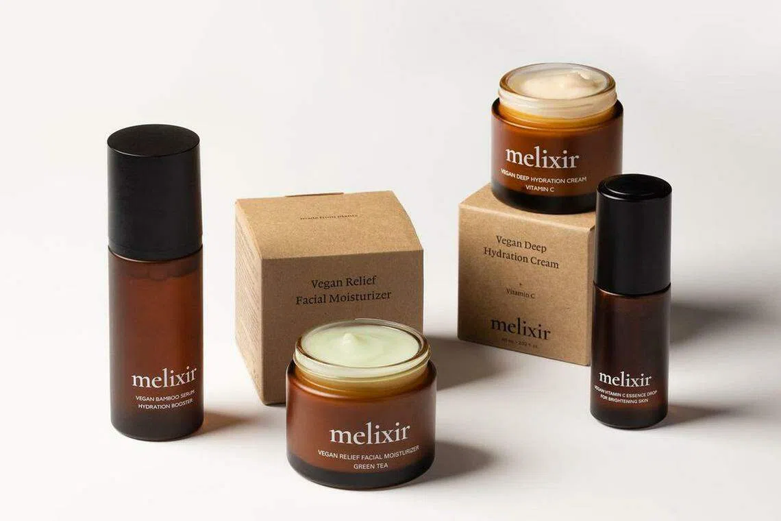 Melixir主打纯素美容，不使用任何动物性成分。（取自品牌官网）