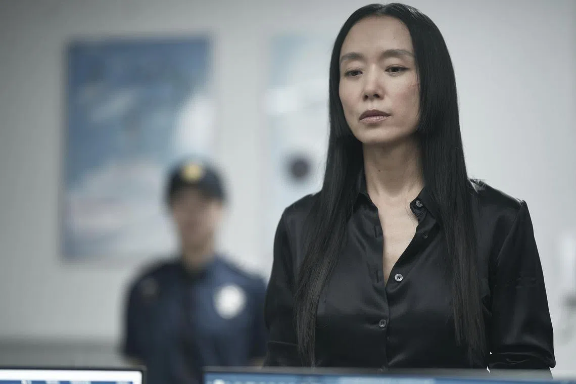 演技精湛的全度妍饰演复仇女，靠表情就把电影的复仇氛围拉满。（嘉华院线提供）