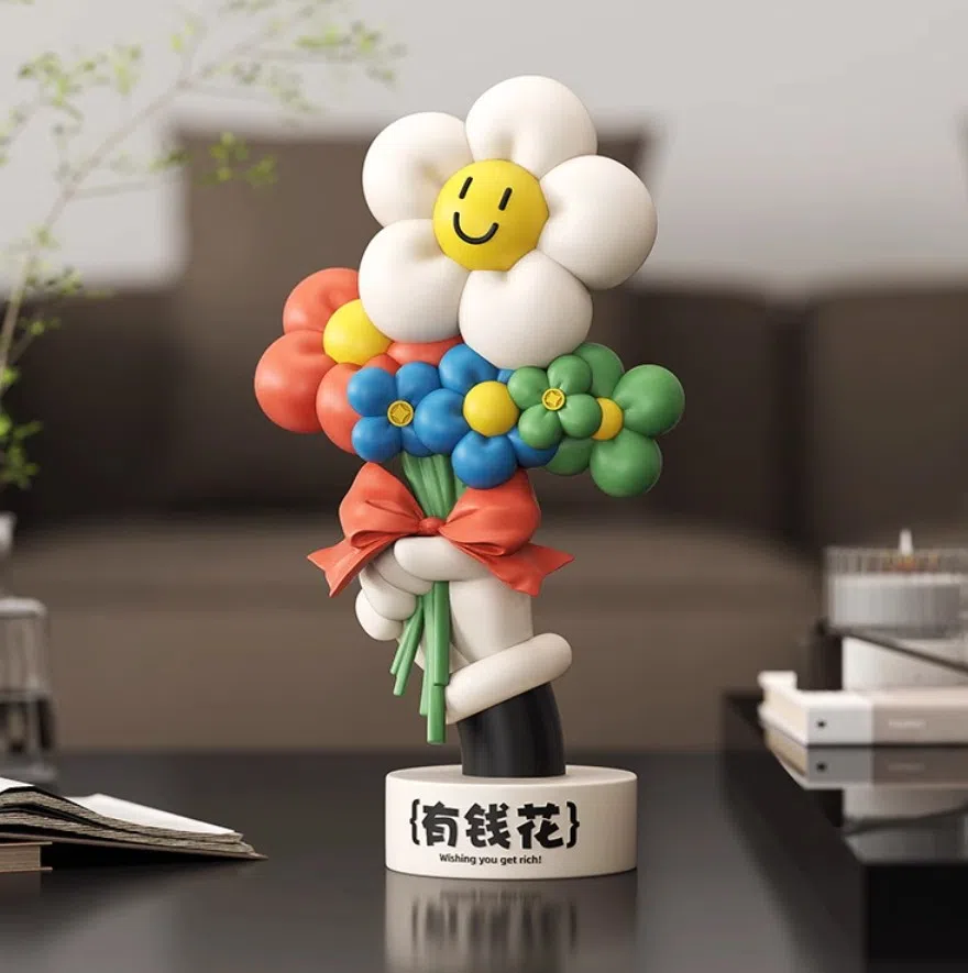 送你一束“有钱花”，吃喝不愁。（互联网）