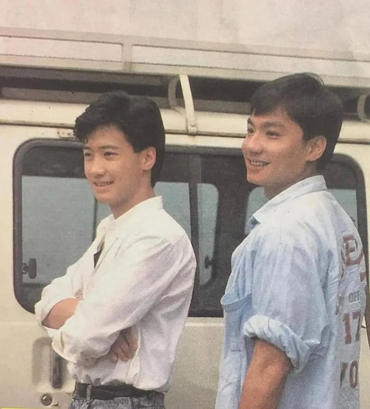 林俊贤（右）和黎明都是80年代港剧当家小生。（互联网）