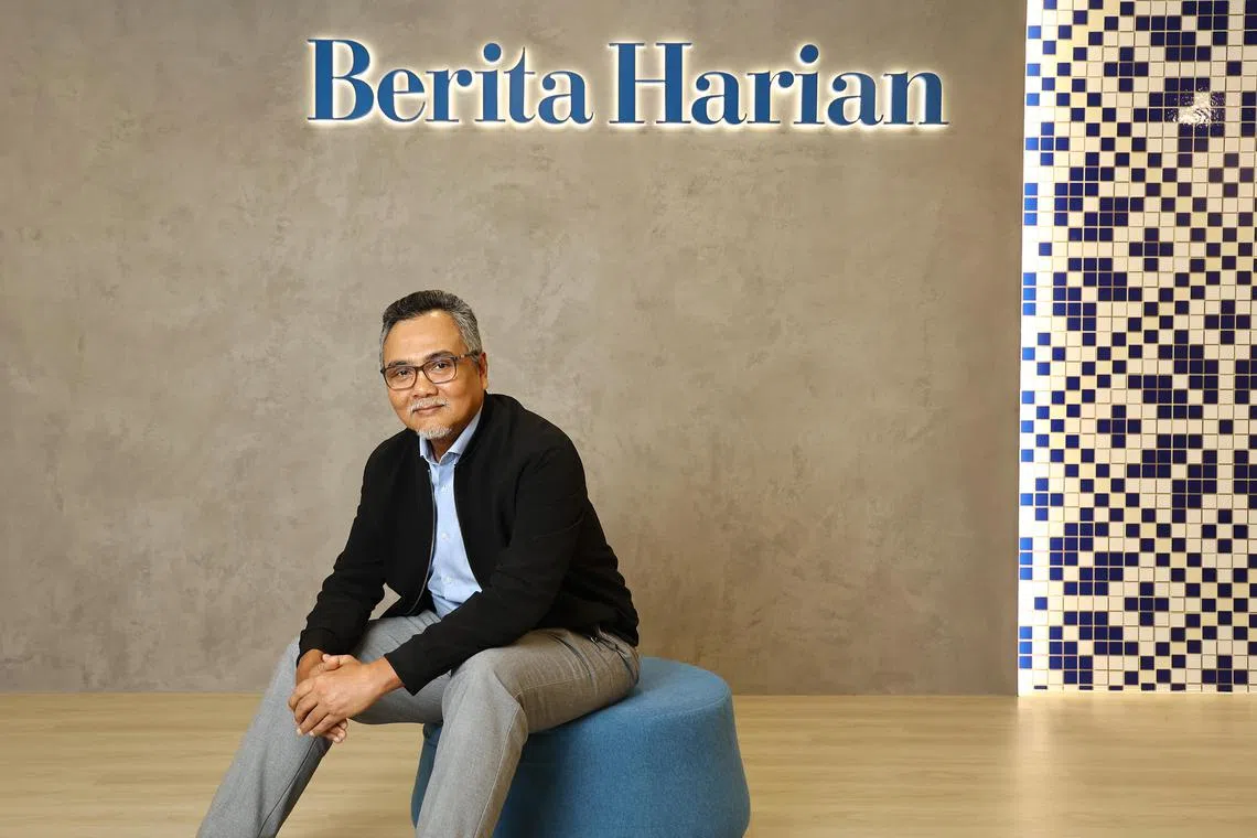 《每日新闻》总编辑纳兹里认为，从长远来看，失去年轻读者并非必然的结果，因为他们仍对维护个人的种族、宗教和文化身份感兴趣。（陈渊庄摄）