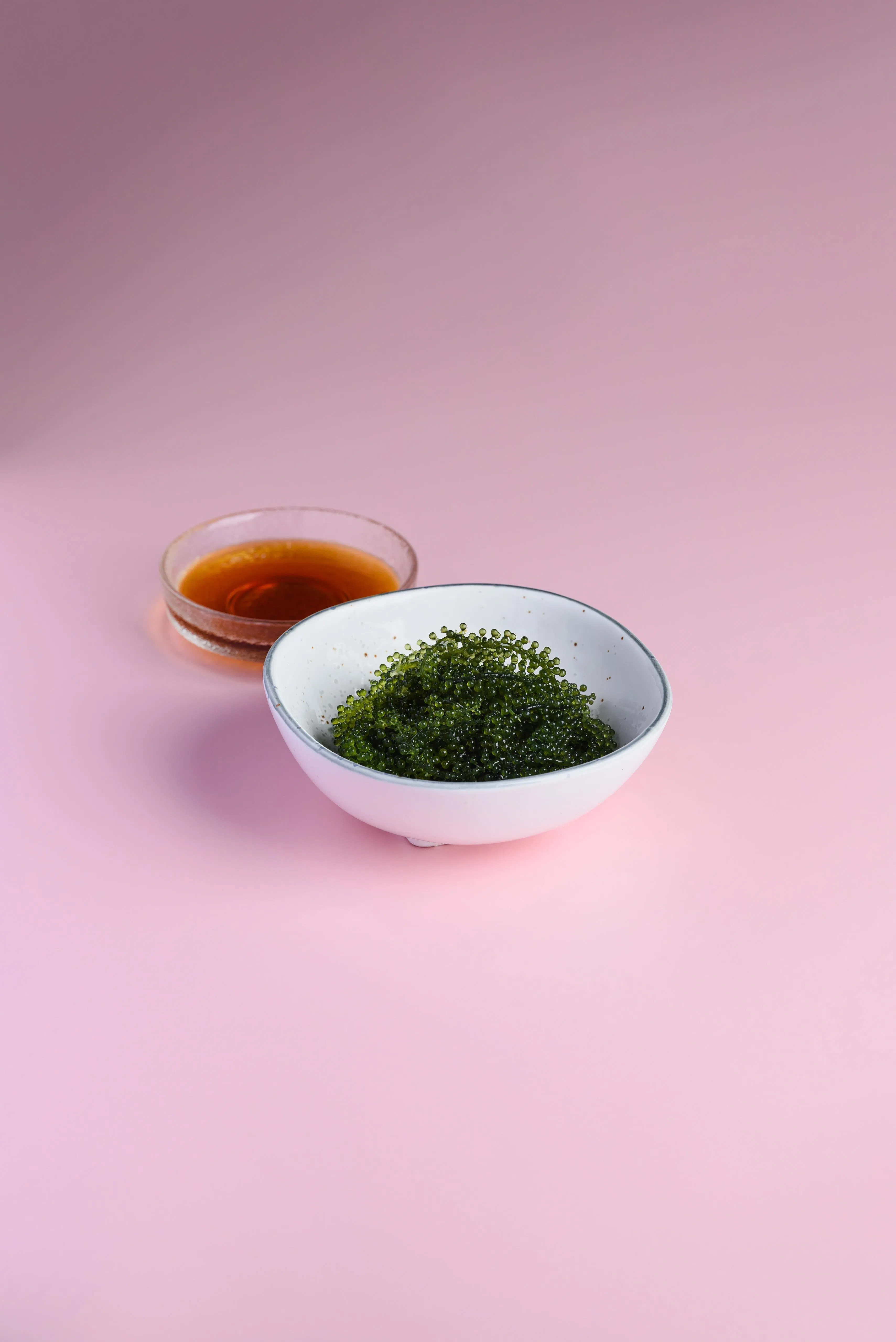 海葡萄是冲绳常见的海藻类食材。（餐馆提供）