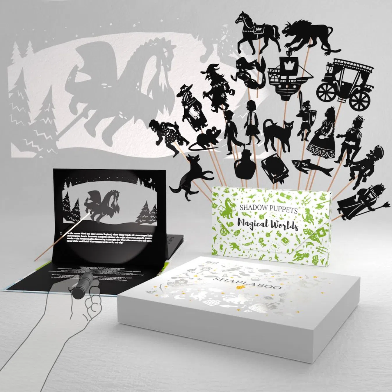 Shaplaboo影戏书里的配套。（品牌提供）