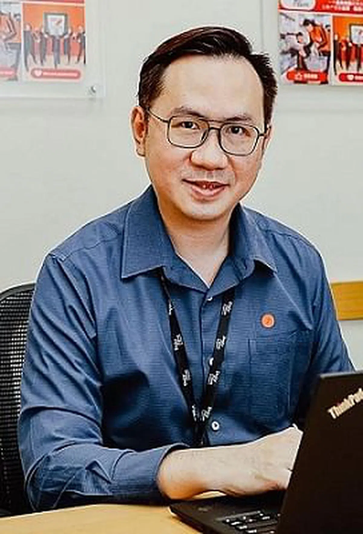 通过“新心相连”中途转业人士见习计划，王友良加入了DFI零售集团，担任供应链变革分析师。（图／DFI零售集团提供）