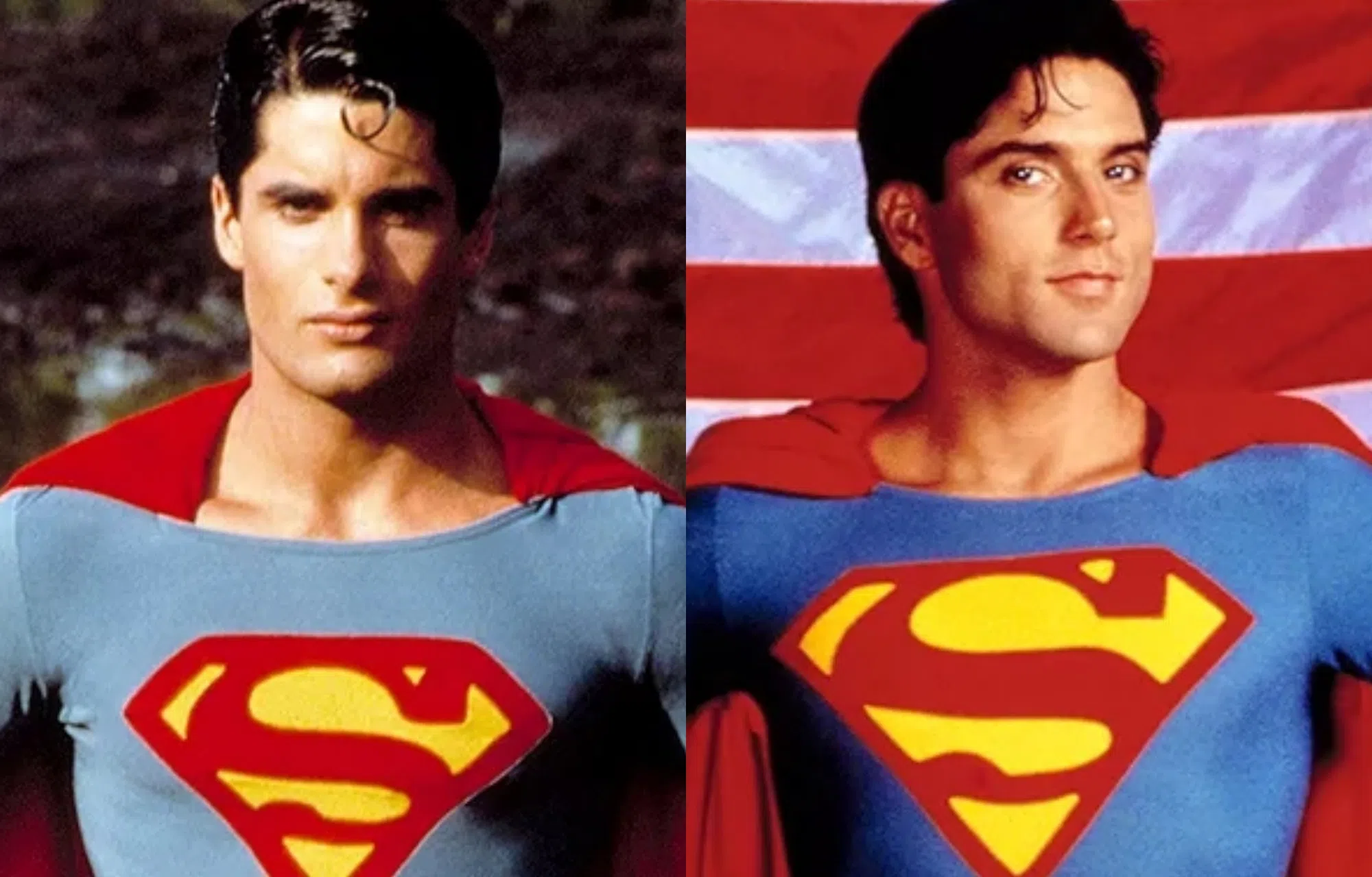 John Newton（左图）演绎少年超人失败，由Gerard Christopher接替，但两个超人都没让人留下印象。（互联网）