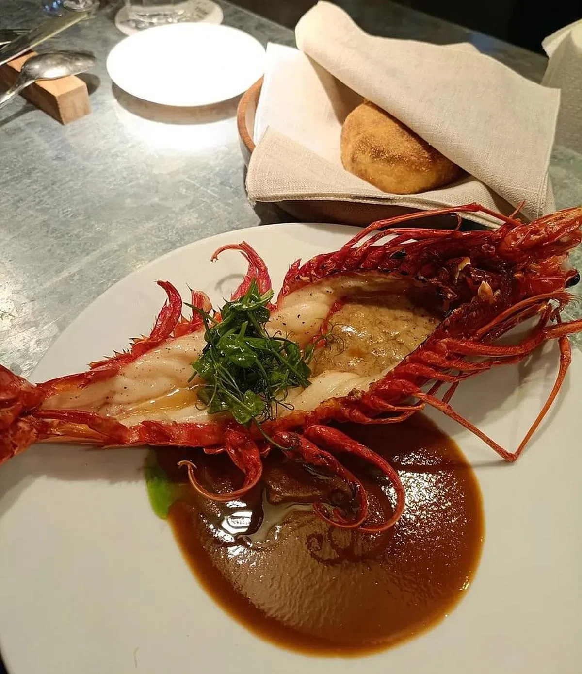 Lolla餐馆的大红虾。（黄亿敏摄）