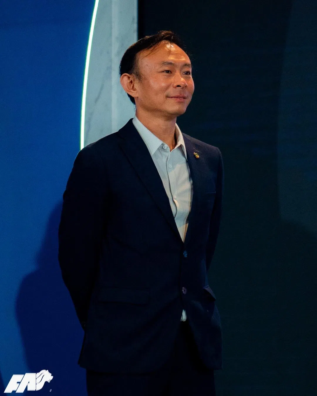 足总现任秘书长邹俊良（图）在星期一卸任。（取自新加坡足总Facebook）