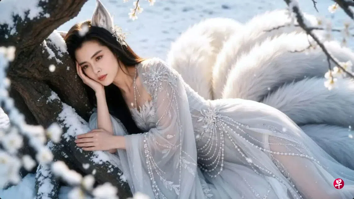 AI王祖贤在游戏《倩影》中化身九尾狐仙。 （互联网）