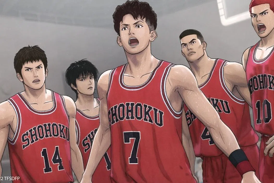 经典漫画《灌篮高手》首次拍成动画片，故事改编自原作的最终章。（互联网）