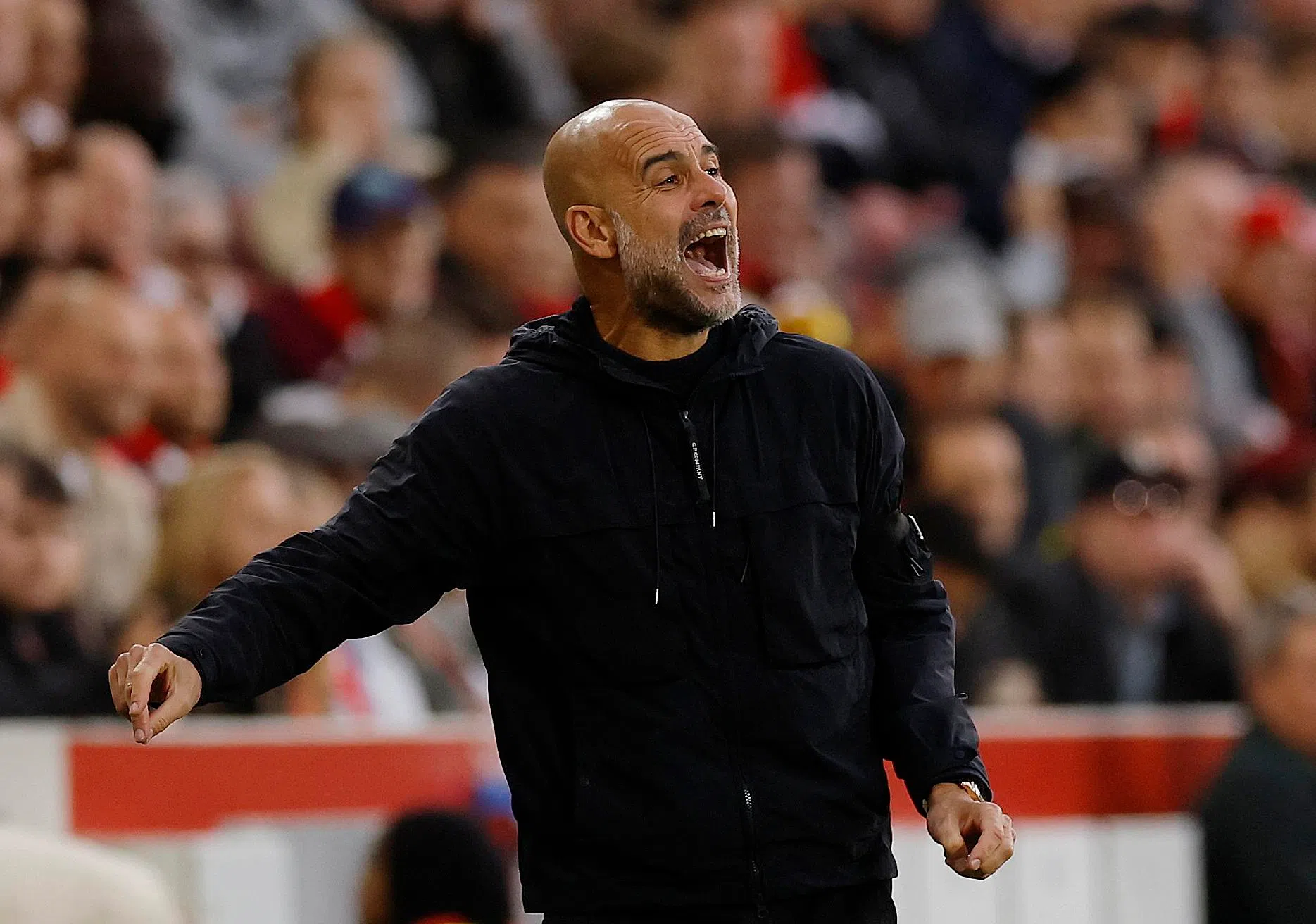 曼市主帅瓜迪奥拉对达成英超第250场胜利感到高兴，但强调球队还要朝着下一个250场胜利迈进。（路透社）