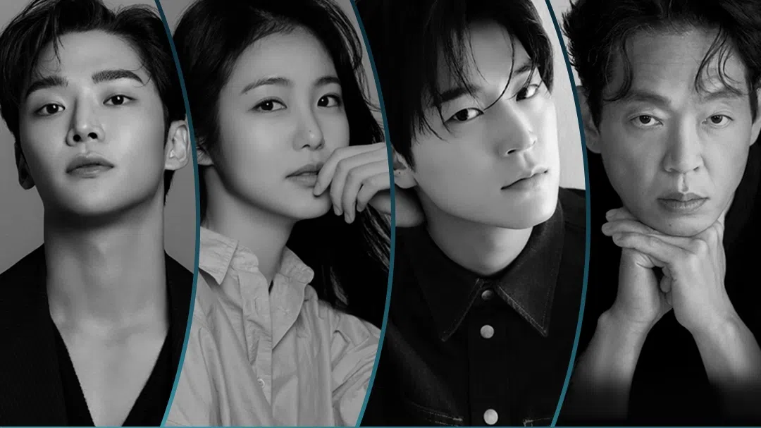 路云（左）、辛睿恩、朴栖含和朴智焕主演的《浊流之争》将是Disney+的首部原创韩国古装剧。（取自Disney+新加坡IG）