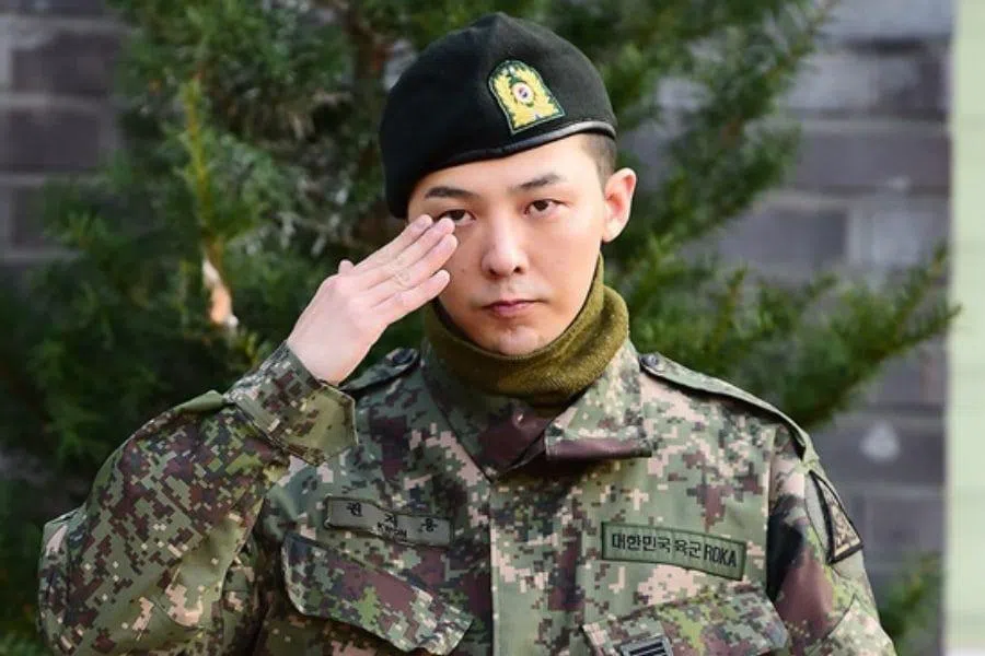 GD在2018年2月入伍，2019年10月服满兵役。（互联网）