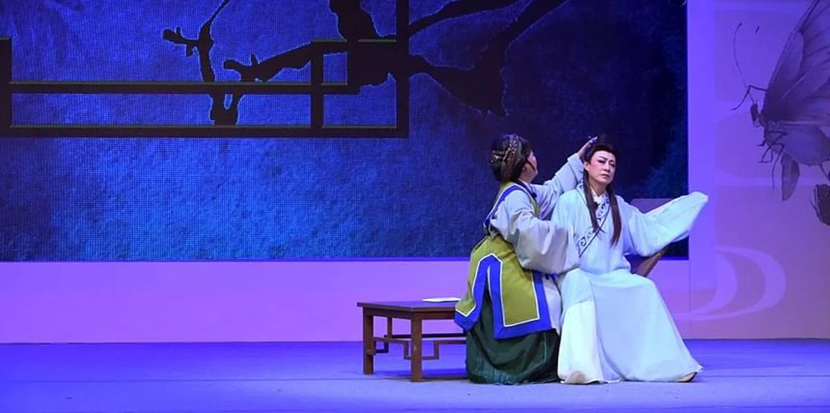 沈秀珍芗剧团演出的《山伯临终》。（图/沈秀珍芗剧团提供）