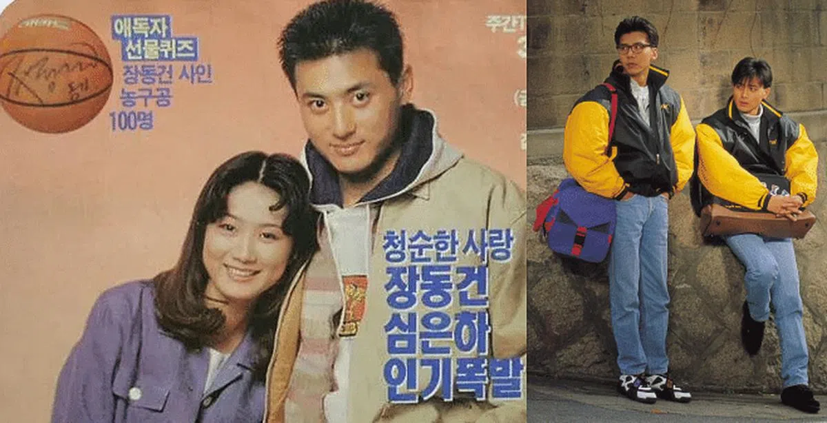 以篮球为主题的韩剧《最后的胜负》由沈银河和张东健（左图）演出。右图为剧照。（互联网）