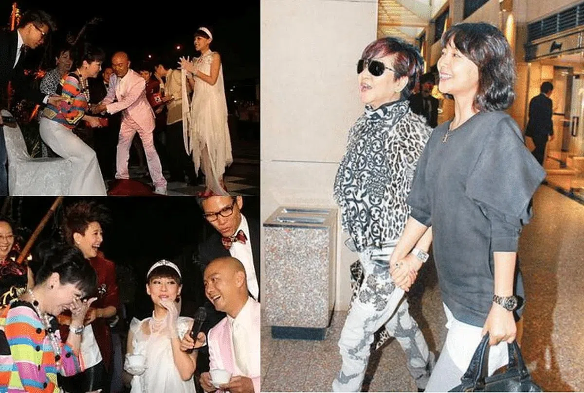 狄波拉是张卫健的干妈，她爱屋及乌，也很疼张卫健的老婆张茜。（互联网）