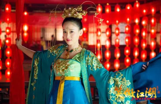 陈乔恩在中国大陆版《笑傲江湖》中扮演东方不败。（互联网）