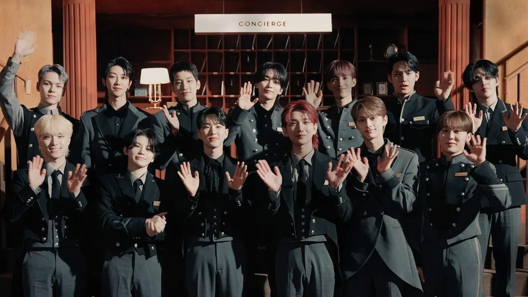 韩团SEVENTEEN首度在《红白》登场。（互联网）