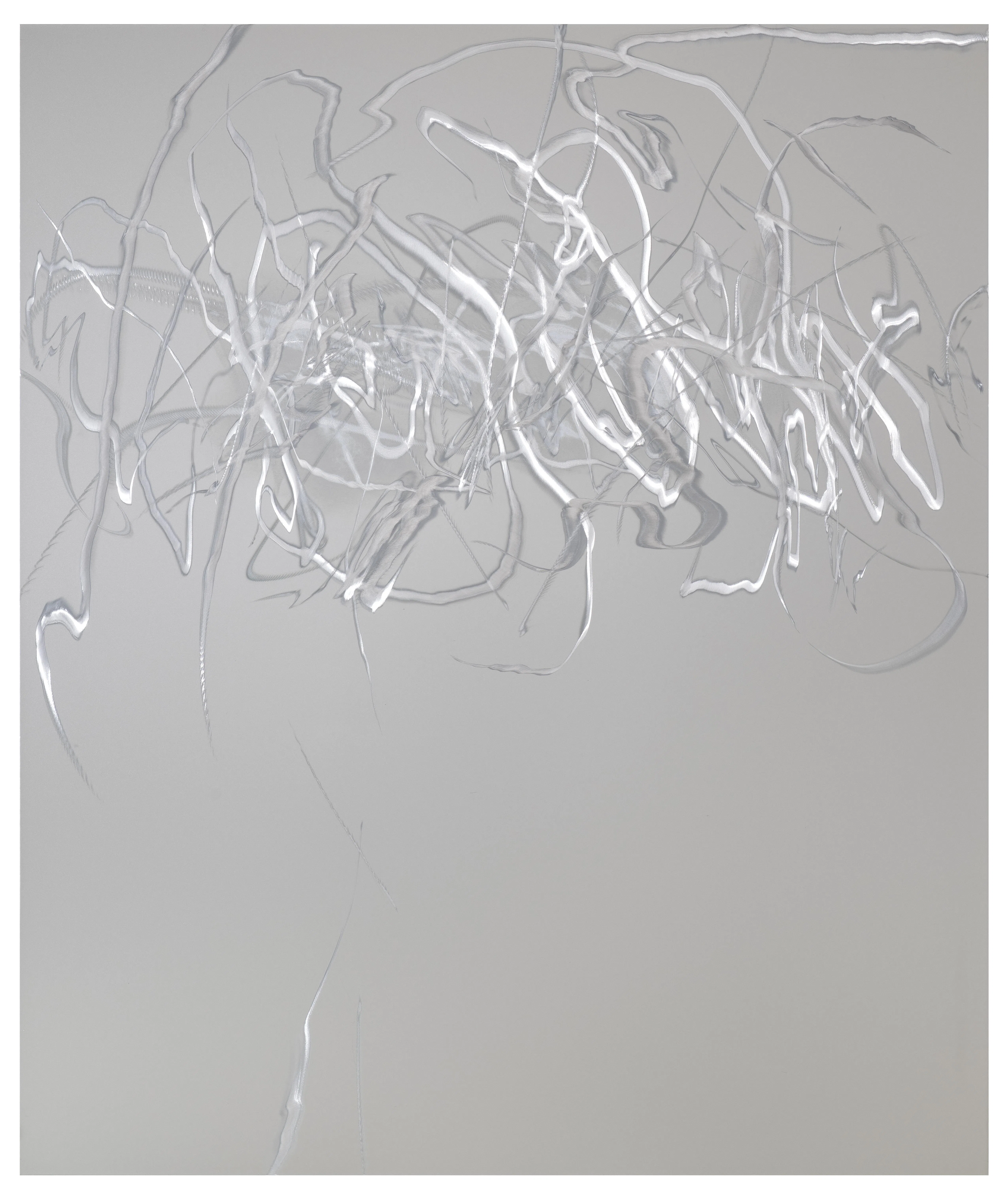 新加坡资深画家组最佳画作大奖得主郑旺龙的得奖作品《未知之云I》。（大华银行提供）