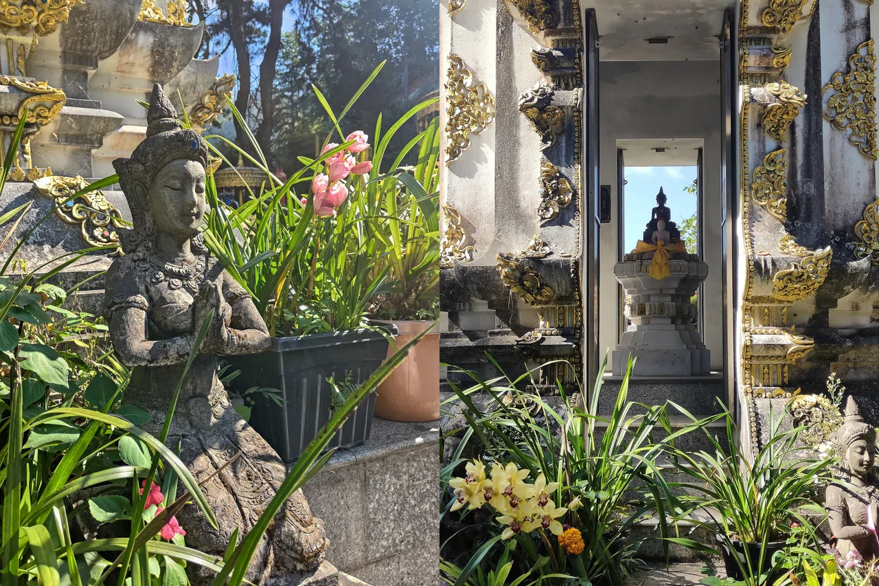 这是村里唯一的寺庙，一座建于1930年的小寺。（陈默汎摄）