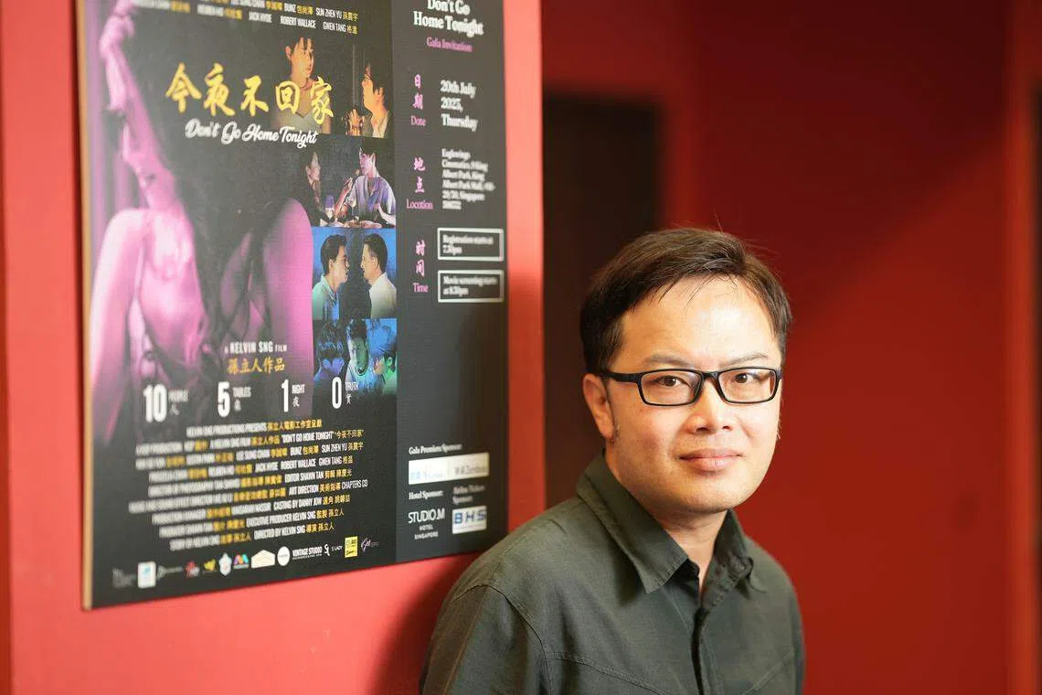 《今夜不回家》导演孙立人过去的商业电影都交出亮眼票房，享有百万导演美誉。（谢智扬摄影）