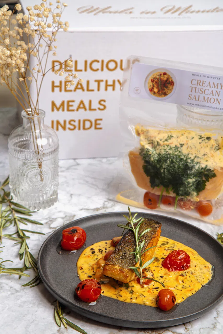 托斯卡纳三文鱼（$11.50）加热后用心装盘，色香味俱全。（品牌提供）