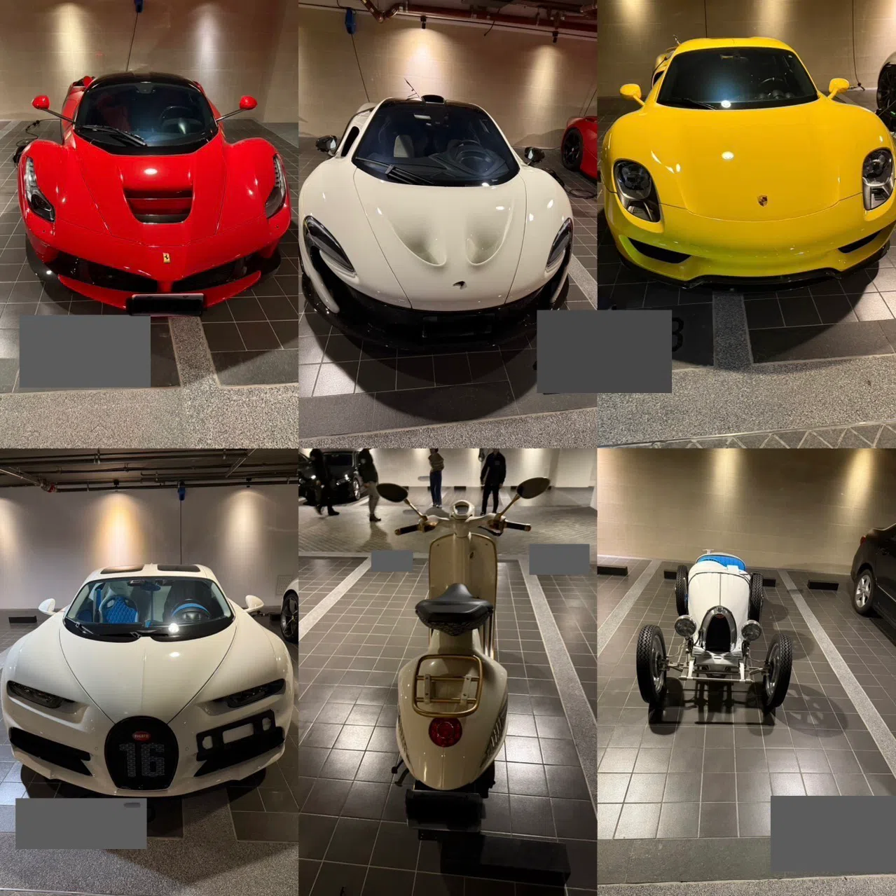 台湾检方声请查扣包括劳斯莱斯、法拉利、兰博基尼、保时捷等各式名车26辆，价值4亿7758万新台币。（台湾法务部调查局提供）