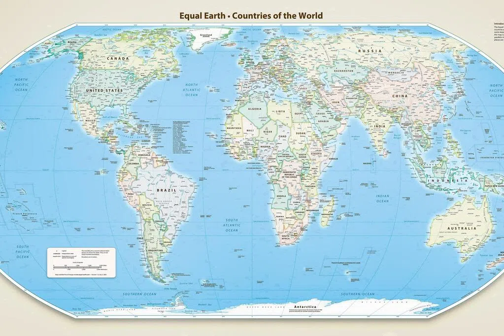 联大通过决议改用新世界地图 美国反对非洲“变大”