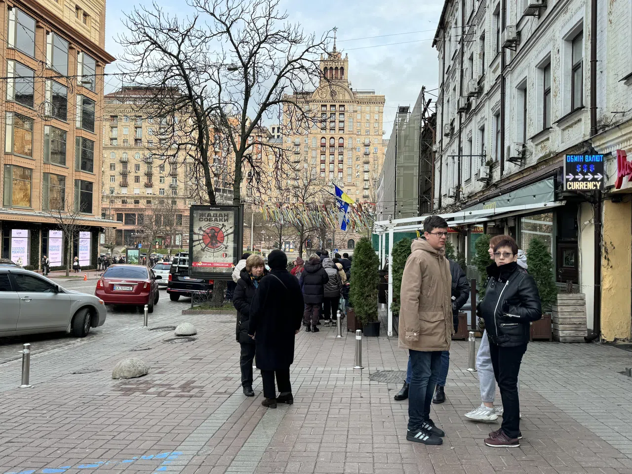 2023年11月25日，乌克兰首都基辅大街上一切看似如常。（沈泽玮摄）