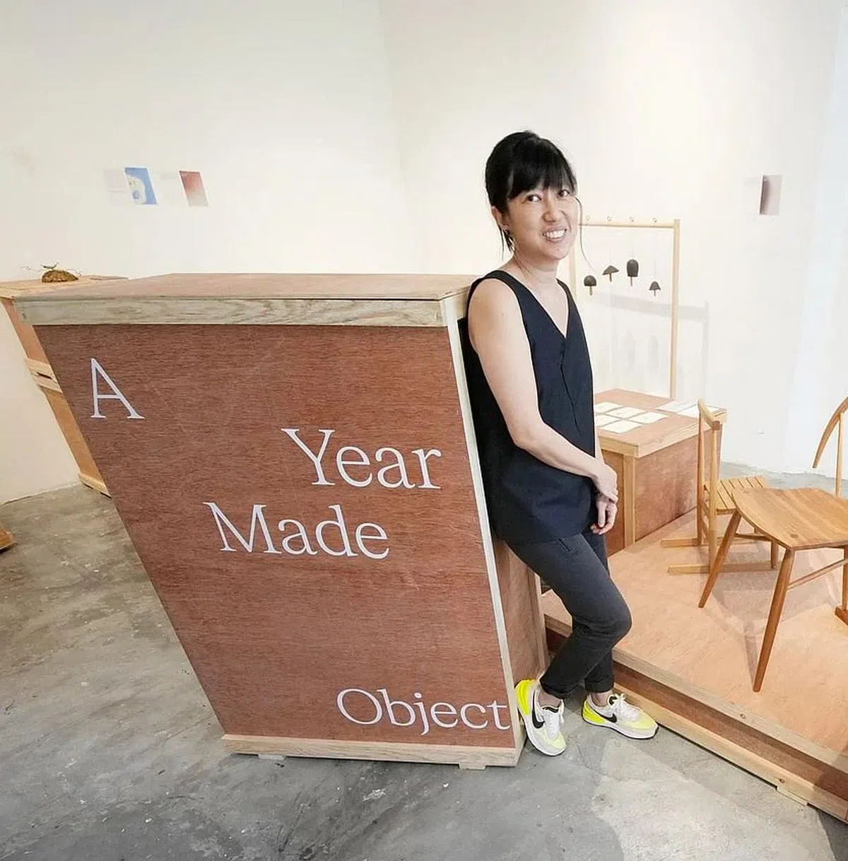 《造物纪年》策展人谭光雪。（谢智扬摄）