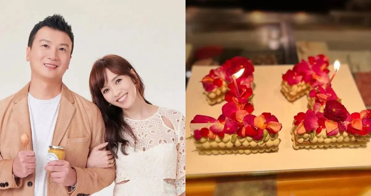 侯佩岑和黄伯俊2022年庆祝结婚11周年。（互联网）