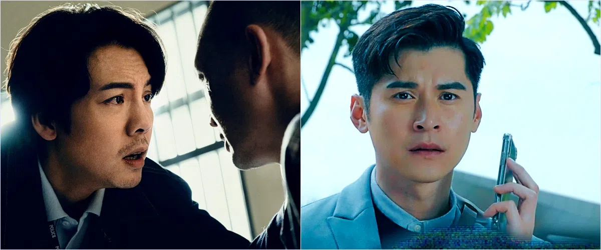 陈伟霆（左）在《太阳星辰》的演技明显有进步，陈家乐在《异空感应》颜值在线，不过演技还是有进步的空间。（互联网）