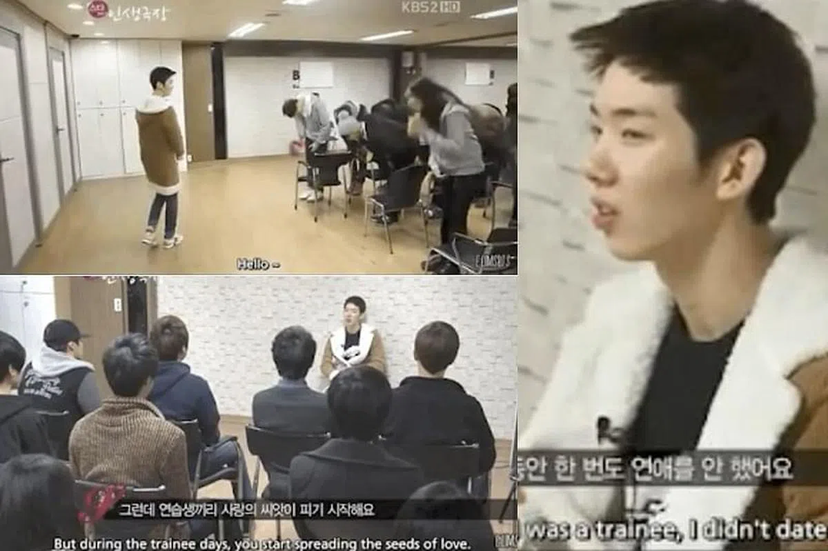 赵权当年给练习生们一些入行建议。（视频截图）