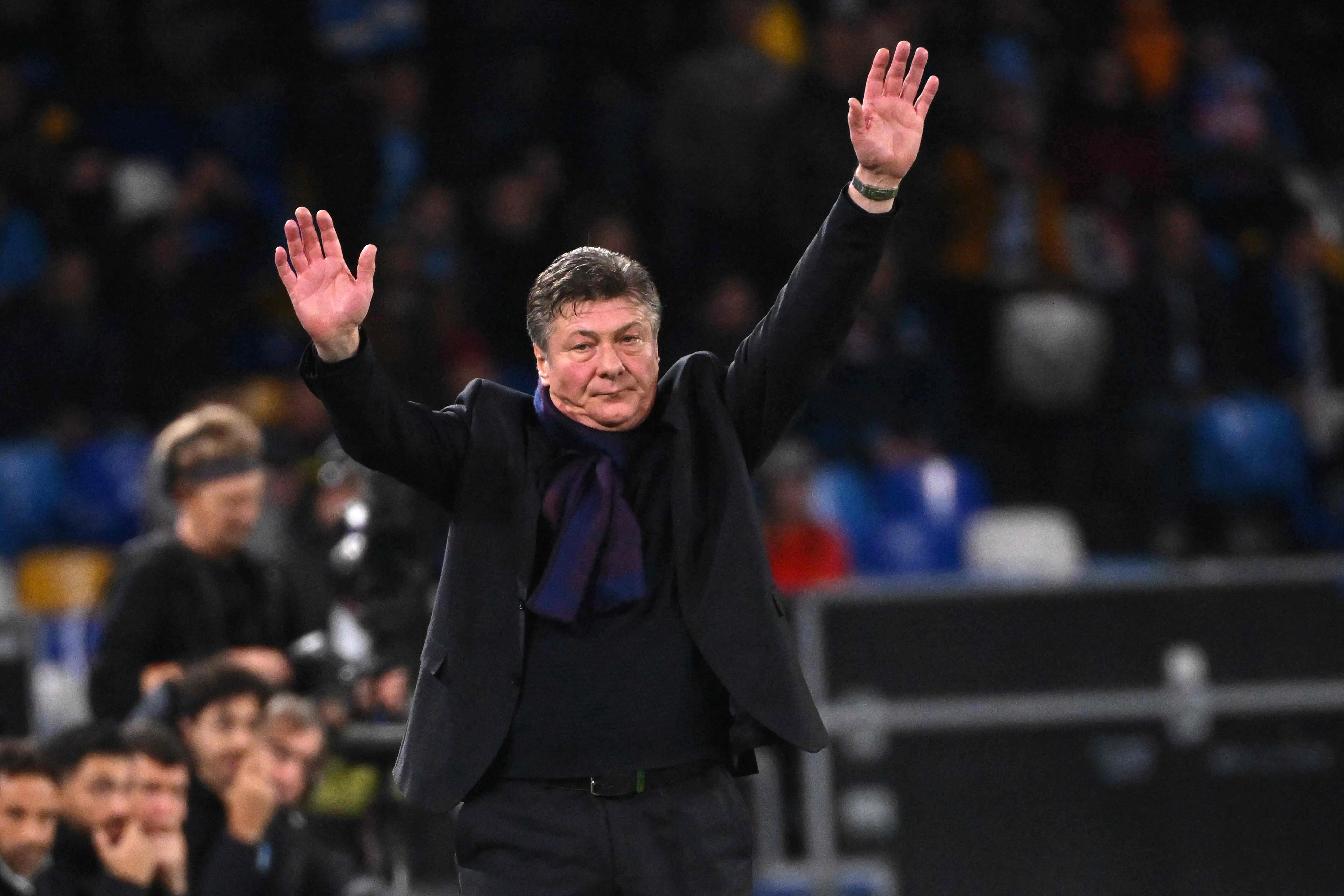 马扎里二进宫战绩不佳，只执教了约三个月就下课。（法新社）