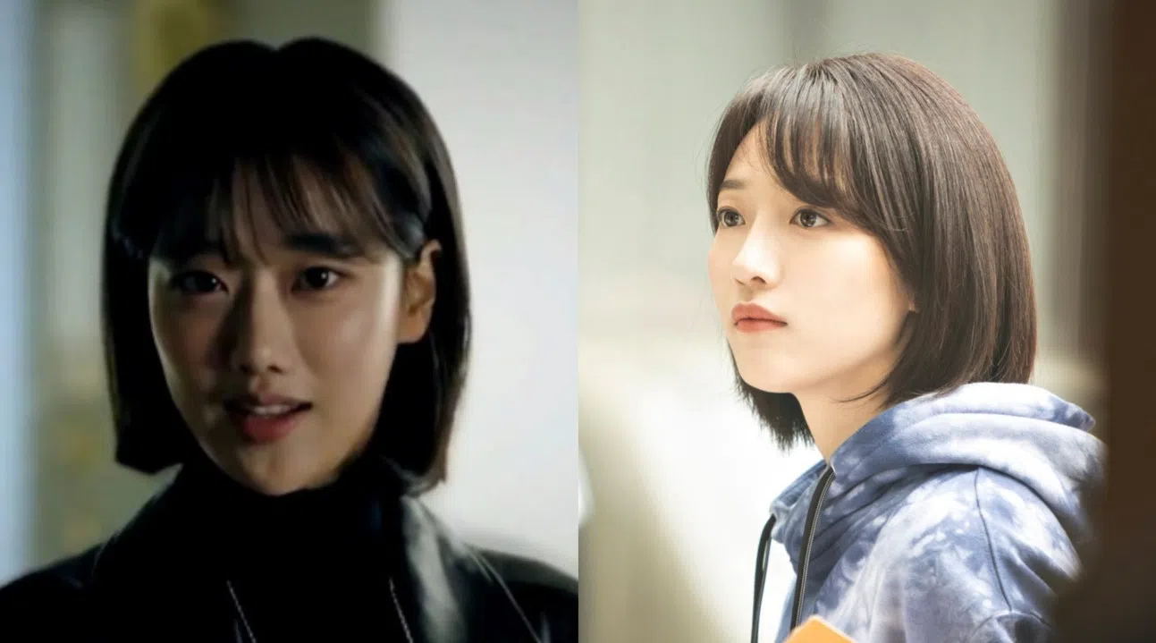 李娜恩（左）卷入霸凌争议后退出拍摄，剧组找来表艺珍救火。（互联网）